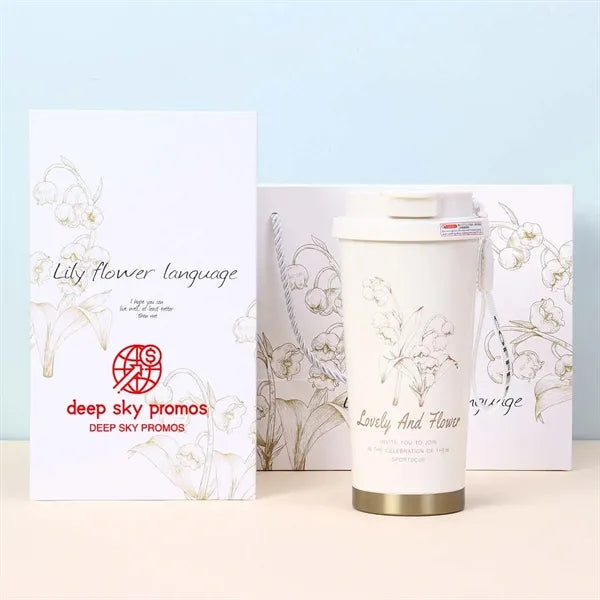 Double walled travel coffee cup