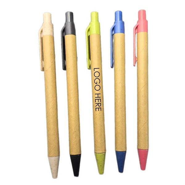 Eco Paper Wheat Straw Ballpoint Pen