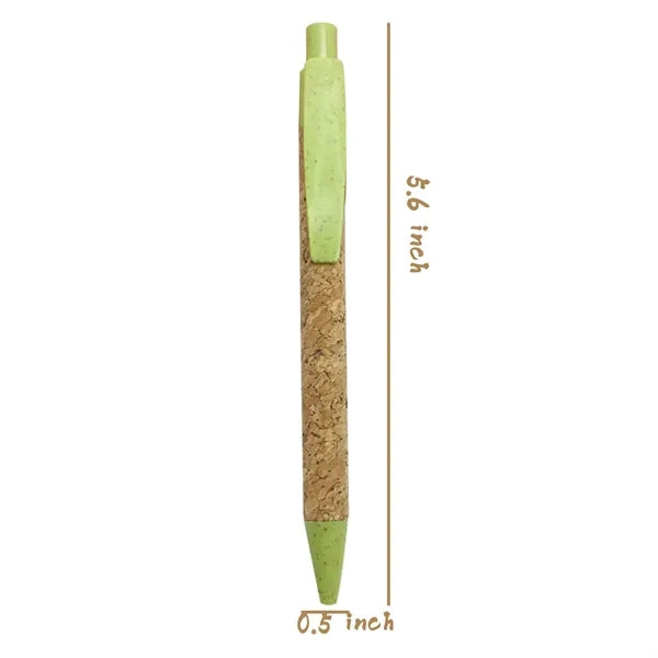 Eco-Friendly Wheat Straw Cork Pen