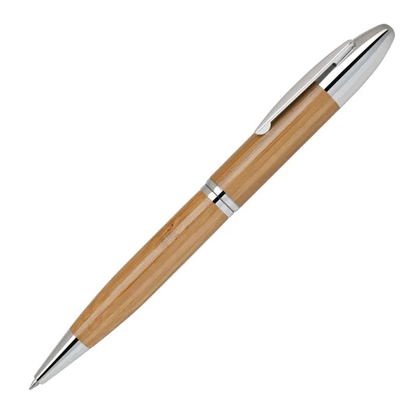 Bamboo-I Twist Eco-Friendly Pens with Chrome Trims