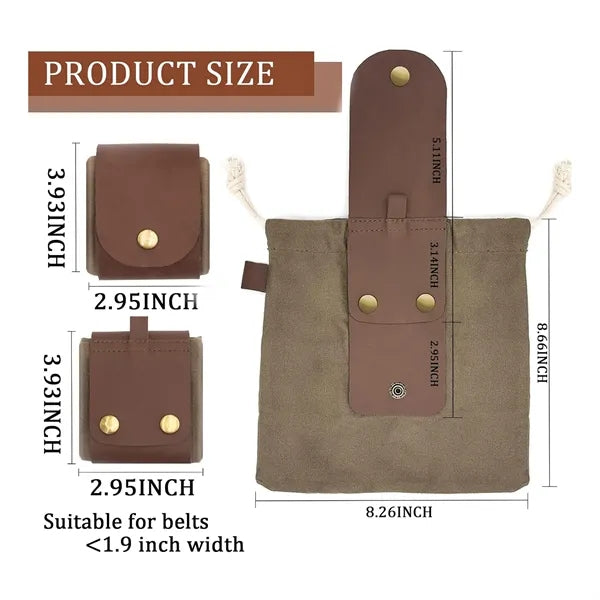Water Resistant Leather Folding Bag
