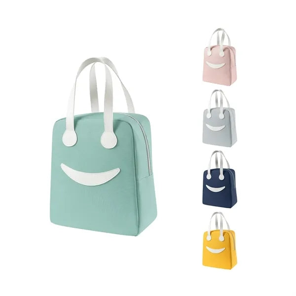 Large Smiley Insulated Lunch Bag