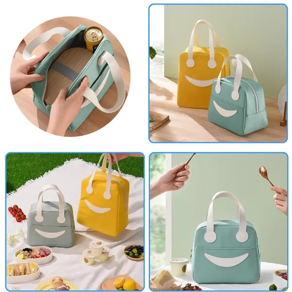 Large Smiley Insulated Lunch Bag