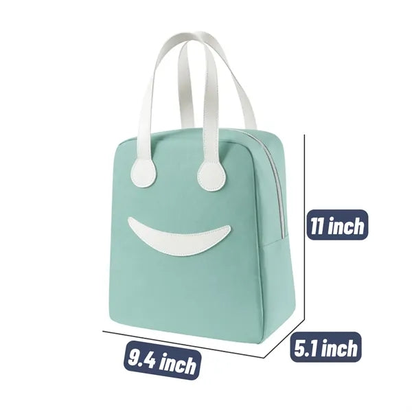 Large Smiley Insulated Lunch Bag