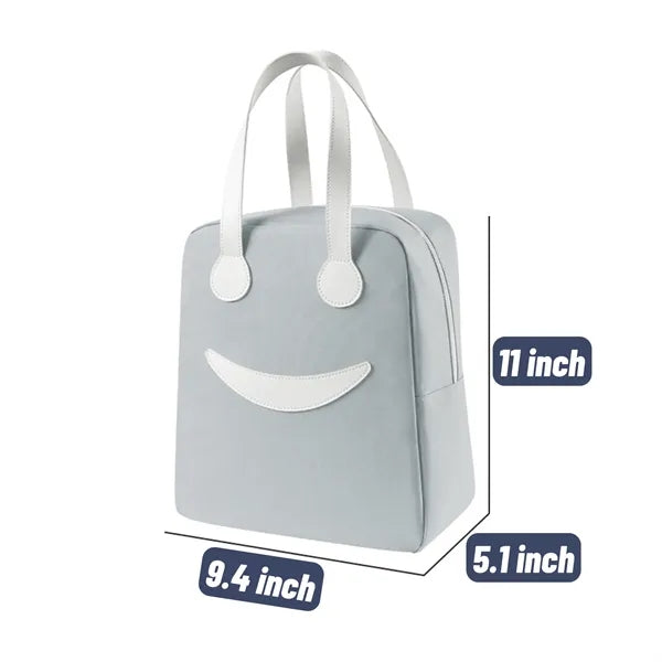 Large Smiley Insulated Lunch Bag