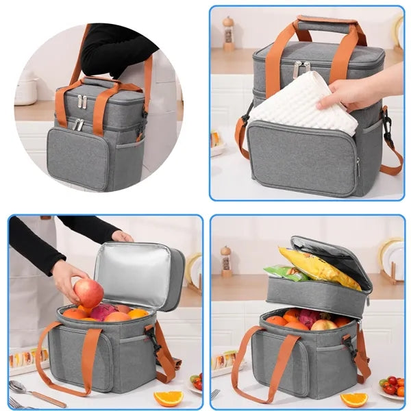 Insulated Lunch Bag with Shoulder Strap
