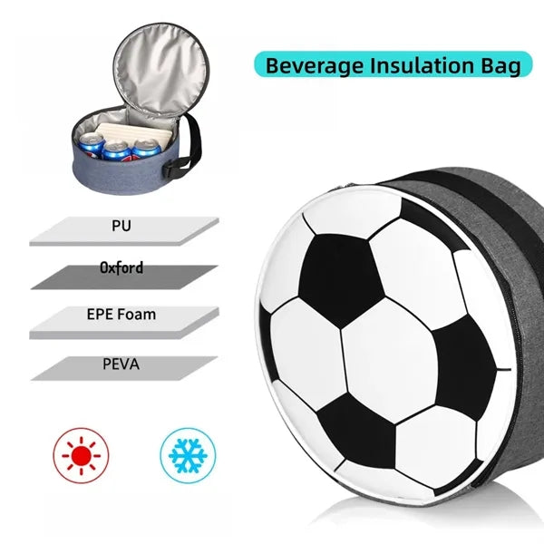 Soccer Match Insulated Cooler Tote Bag