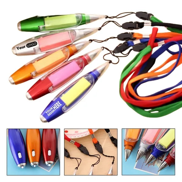 Pen With Notepad And Lanyard Free Shipping