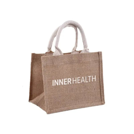 Shopping Burlap Tote Bag