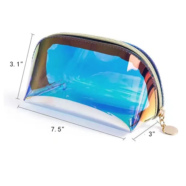 Travel Waterproof Holographic Makeup Bag with Zipper