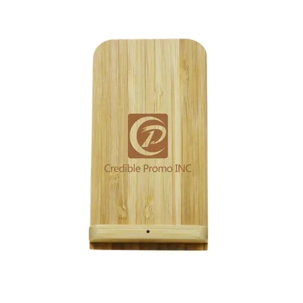 Bamboo Wireless Phone Stand