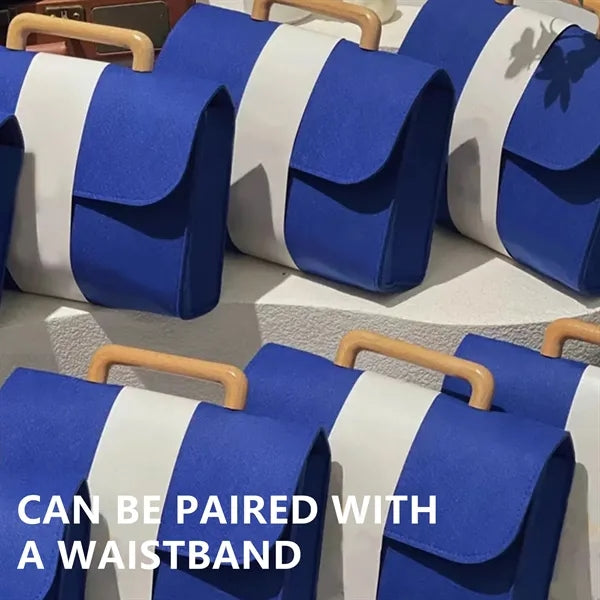Felt Tote Bag With Wooden Handles Free Shipping