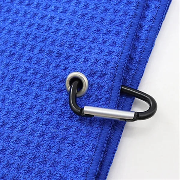 Tri Fold Waffle Golf Towel