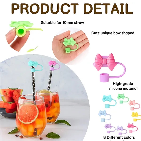 Bows-shaped Straw Cap