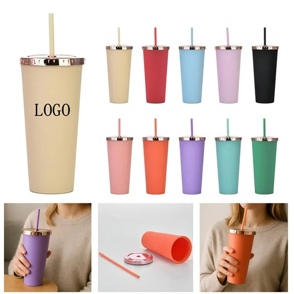 Double Straw Tumbler