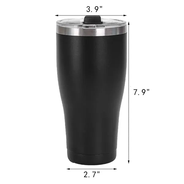 30oz Stainless Steel Double-Layer Insulated Tumbler