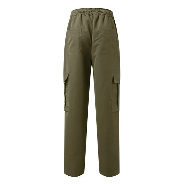 Drawstring Waist Workwear Trousers Men's Cargo Pants