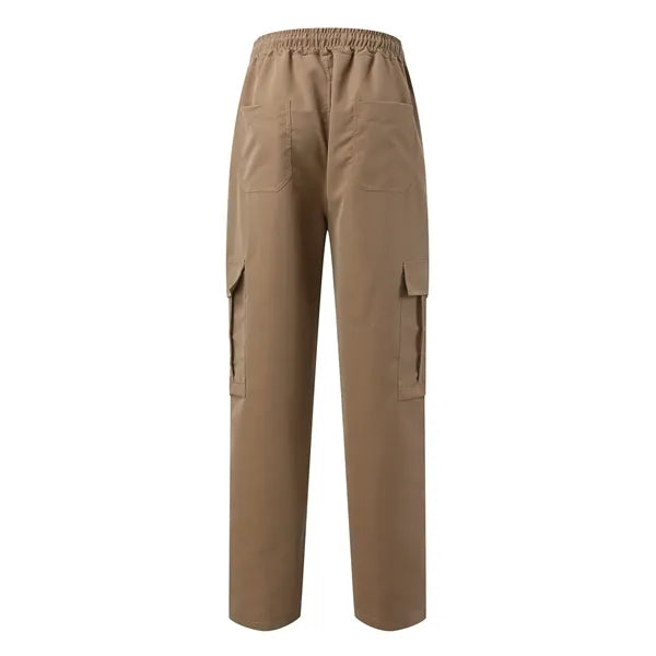 Drawstring Waist Workwear Trousers Men's Cargo Pants