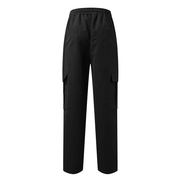 Drawstring Waist Workwear Trousers Men's Cargo Pants