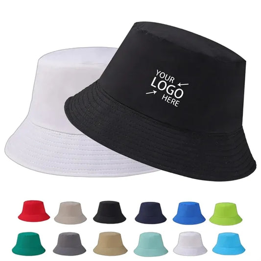 Stylish Summer Plain Colour Cotton Bucket Hat