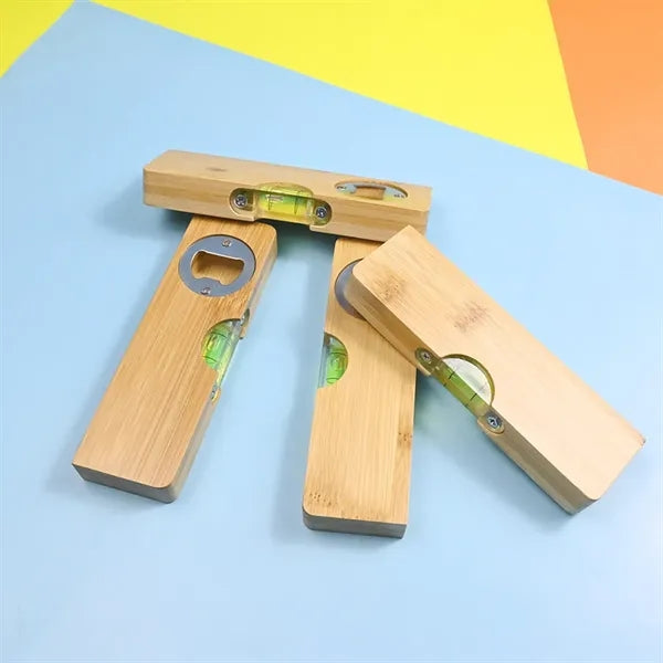 Bamboo Spirit Level Bottle Opener