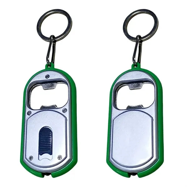 Bottle Opener Key Chain With Led Light