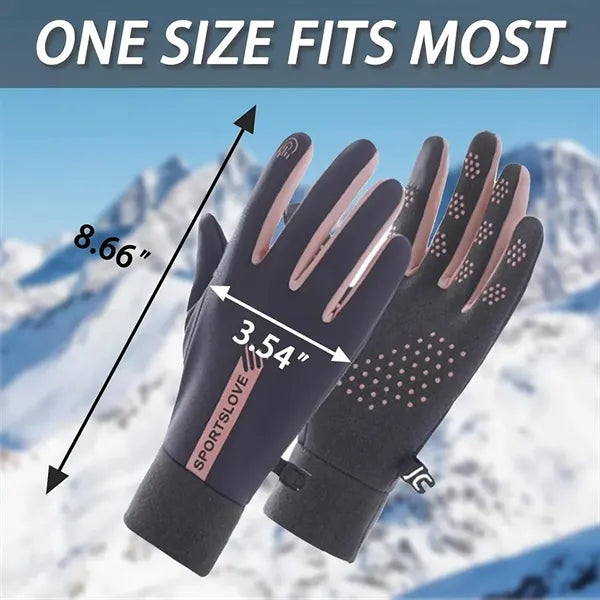 Winter Outdoor Sports Fleece Lined Cycling Gloves