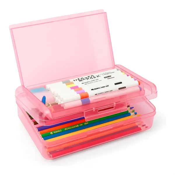 Double Layer Large Capacity Pencil Box