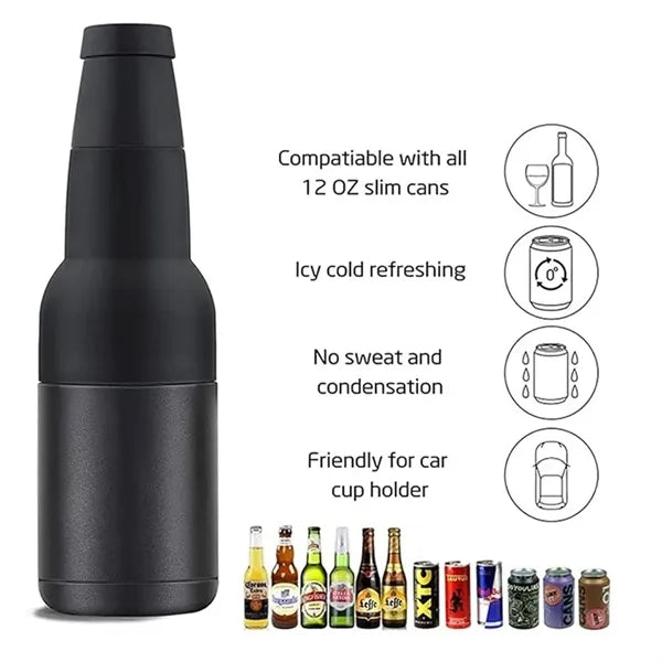 Bottle Cooler with Beer Corkscrew