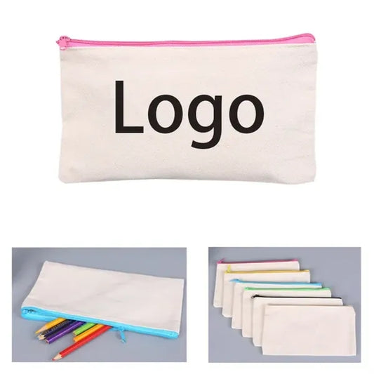 Creative Canvas Zipper Pencil Case