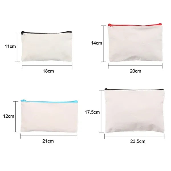 Creative Canvas Zipper Pencil Case