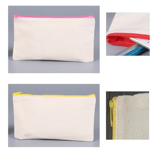 Creative Canvas Zipper Pencil Case