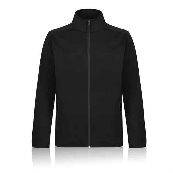 Men's Heathered Sweater Full-Zip Fleece Jacket