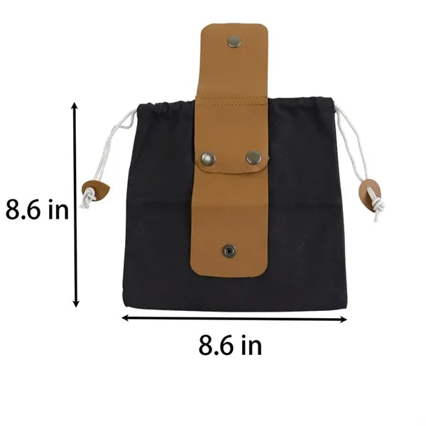 Canvas Outdoor Foraging Bag With Belt Clip