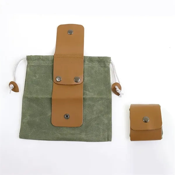 Canvas Outdoor Foraging Bag With Belt Clip