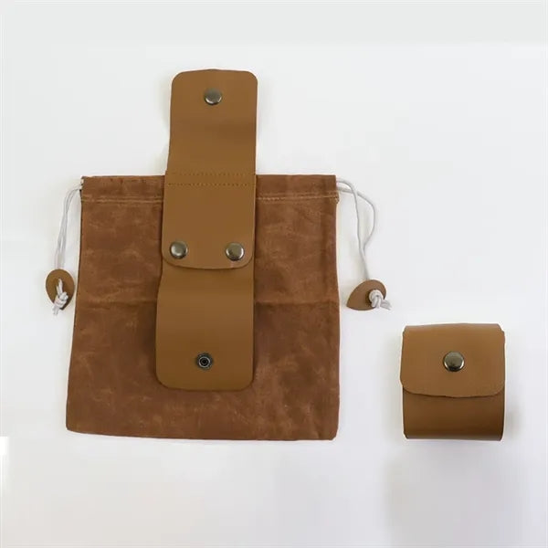 Canvas Outdoor Foraging Bag With Belt Clip