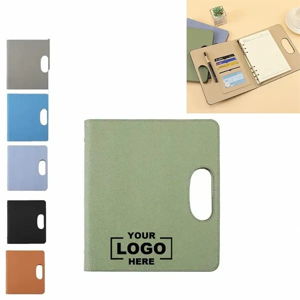 A5 PU Leather Refillable Notebook With Handle