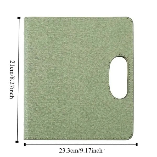 A5 PU Leather Refillable Notebook With Handle