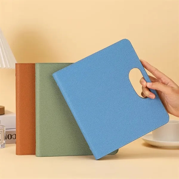 A5 PU Leather Refillable Notebook With Handle