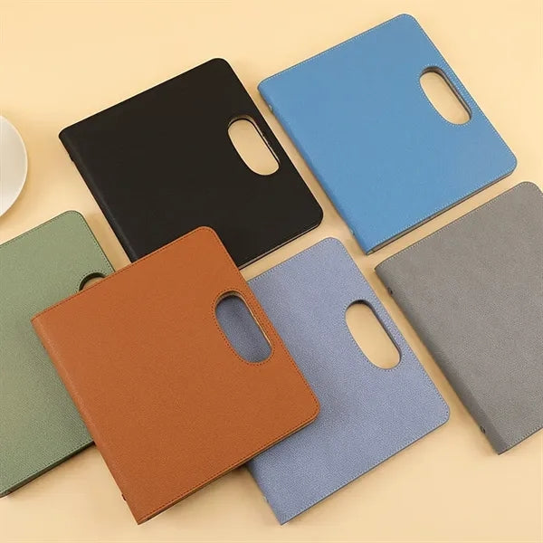 A5 PU Leather Refillable Notebook With Handle