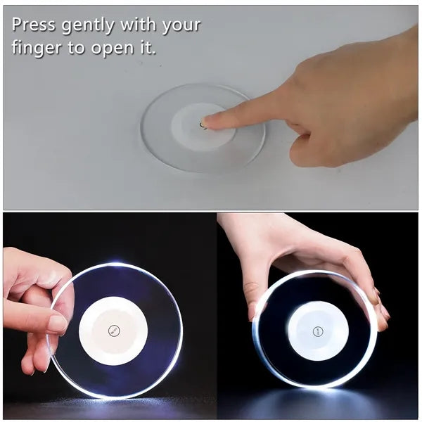 Acrylic Wine Coaster Lights Up for Bar Club LED Coaster