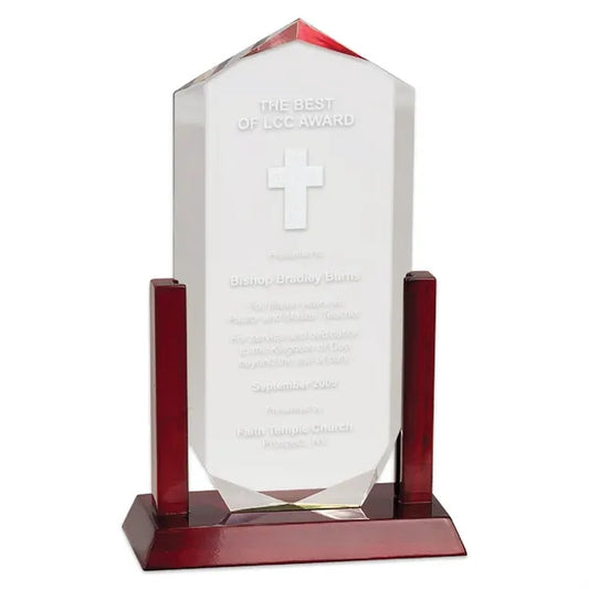 11" Clear Royal Crown Acrylic Award