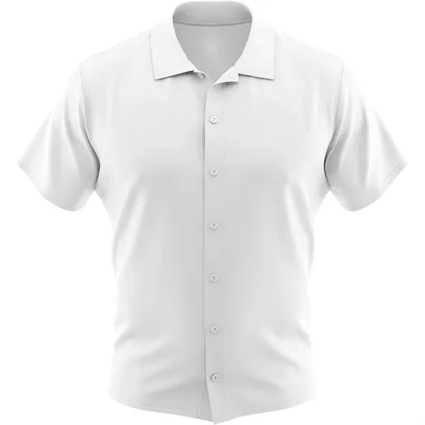 Sublimation Full-Button RPET Interlock Shirt - Men, Women, K