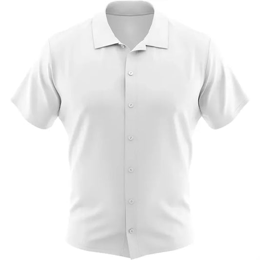 Sublimation Full-Button RPET Interlock Shirt - Men, Women, K