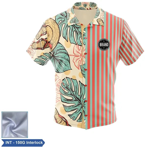 Sublimation Full-Button RPET Interlock Shirt - Men, Women, K