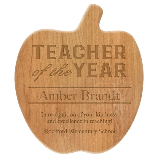 8" x 9 1/2" Alder Apple Plaque
