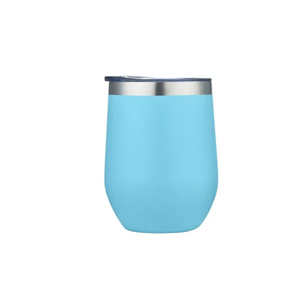 Vineyard-I 12 Oz Stemless Wine Glass Tumbler (Double Walled)