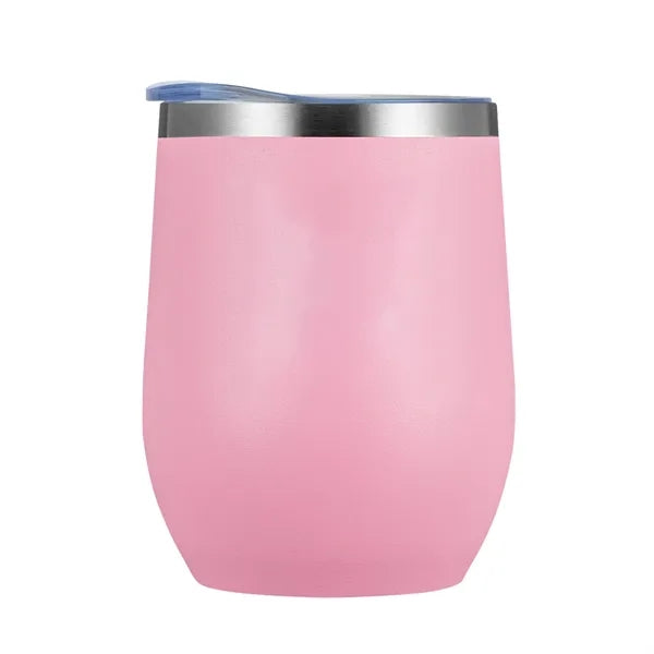 Vineyard-I 12 Oz Stemless Wine Glass Tumbler (Double Walled)