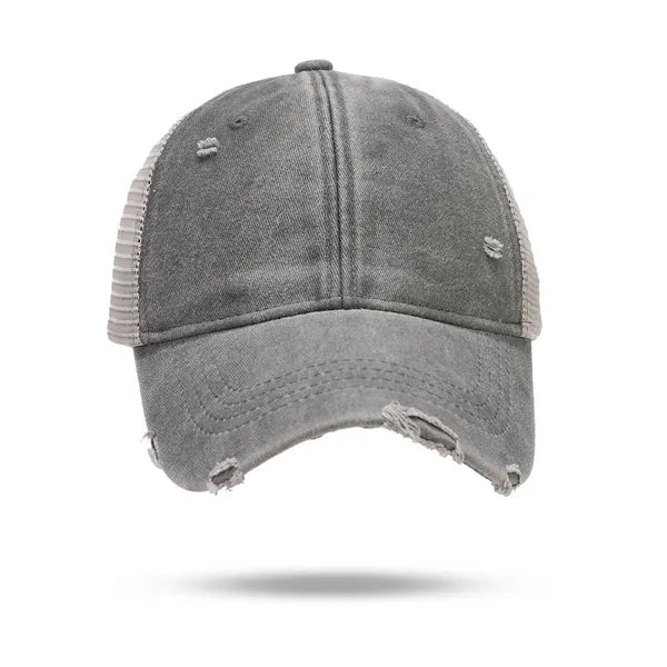 Distressed Mesh - Back Adjustable Baseball Cap