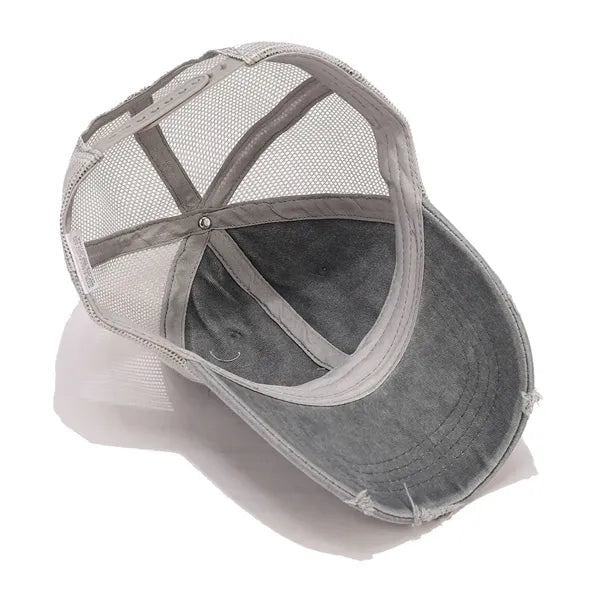 Distressed Mesh - Back Adjustable Baseball Cap